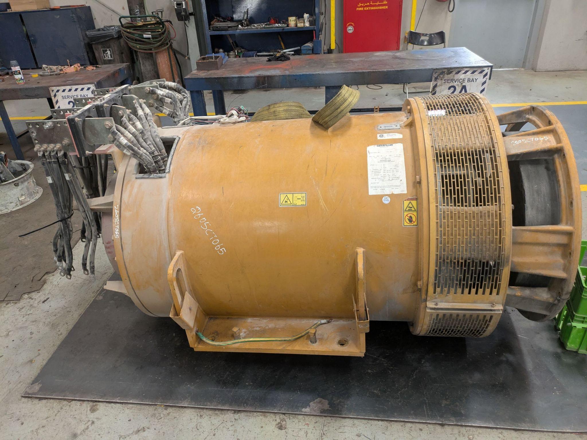 Generator alternator undergoing overhauling in a specialised facility